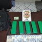 Investigadores da Dise apreendem tabletes de maconha e dinheiro em operação perto de escola em Peruíbe - Foto: Divulgação/ Polícia Civil