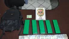 Investigadores da Dise apreendem tabletes de maconha e dinheiro em operação perto de escola em Peruíbe - Foto: Divulgação/ Polícia Civil