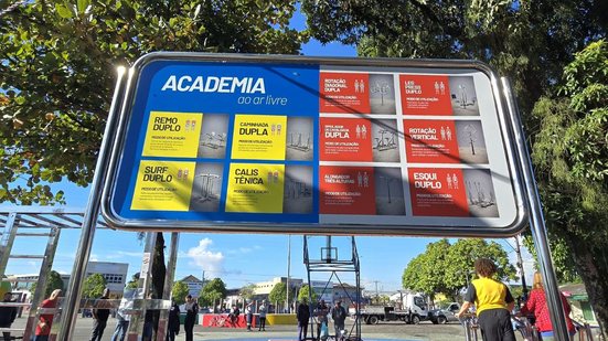Inaugurada nova academia ao ar livre em Vicente de Carvalho, com equipamentos modernos e aulas gratuitas para todas as idades - Foto: Divulgação/ Prefeitura de Guarujá