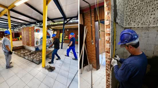 Com investimento de R$ 900,6 mil, a reforma inclui banheiros acessíveis, rampas e uma nova piscina inclusiva para as crianças - Foto: Divulgação/ Prefeitura de Santos