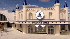 Imagem Gráfica do projeto 3D da fachada da loja no Litoral Plaza - Foto: Divulgação/ Dream Store