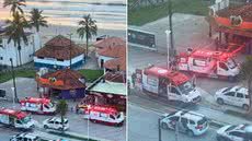 Caso foi registrado como tentativa de homicídio na Delegacia de Mongaguá, onde a investigação está em andamento sem suspeitos detidos até o momento - Imagem: Reprodução