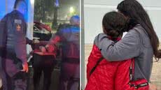 A menina estava sob ameaças e foi mantida refém pelo pai por mais de duas semanas antes do resgate - Foto: Yasmin Braga/ TV Tribuna e Polícia Militar/ Divulgação