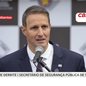 Guilherme Derrite afirma que a retratação de Lula é uma manobra política que não muda a visão da esquerda sobre criminalidade - Foto: Rádio CBN Santos