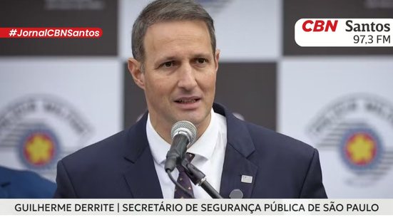 Guilherme Derrite afirma que a retratação de Lula é uma manobra política que não muda a visão da esquerda sobre criminalidade - Foto: Rádio CBN Santos