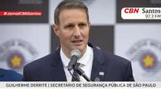 Guilherme Derrite afirma que a retratação de Lula é uma manobra política que não muda a visão da esquerda sobre criminalidade - Foto: Rádio CBN Santos