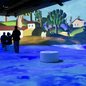 Visitantes na exposição imersiva O Brasil de Tarsila, no Nubank Arte Lab, em São Paulo - Foto: Divulgação/Nubank Arte Lab