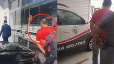 O homem responderá por violência doméstica, lesão corporal e injúria, com o processo correndo em segredo de Justiça - Foto: Polícia Militar