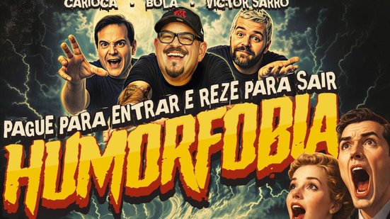 Em 'Humorfobia', a plateia é a verdadeira estrela do espetáculo, criando uma experiência única e interativa - Imagem: Reprodução