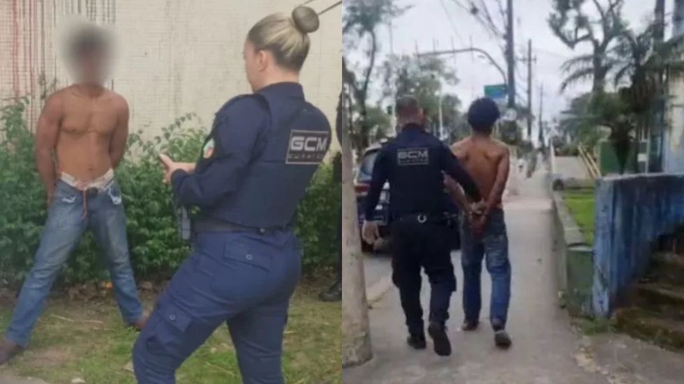 Agentes da Guarda Civil Municipal agiram rapidamente para evitar que o furto de fiação elétrica comprometesse o funcionamento do Pronto-Socorro Central - Imagem: Reprodução