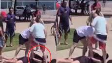 O jovem assaltante foi socorrido e levado ao hospital, enquanto o policial se apresentou às autoridades para investigação do caso - Imagem: Reprodução