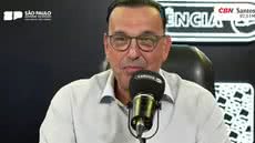 Governador Felicio Ramuth discute desabastecimento de água na Baixada Santista e as causas históricas do problema - Foto: Rádio CBN Santos