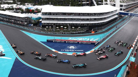 O treino livre do GP de Miami será estendido para 1h30 - Foto: Divulgação / F1