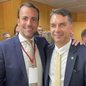 Lucas Bove e Flávio Bolsonaro - Foto: Reprodução