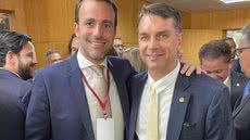Lucas Bove e Flávio Bolsonaro - Foto: Reprodução