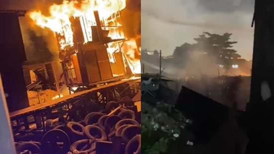 Até o momento não há registro de vítimas fatais por conta do incêndio - Imagem: Reprodução / Redes Sociais