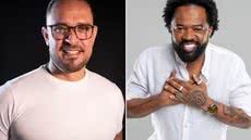 Diogo Nogueira cancelou apresentação em Bertioga após diagnóstico de laringite bacteriana; Xande de Pilares foi confirmado como substituto no evento - Imagem: Fábio Tito/g1 e Divulgação