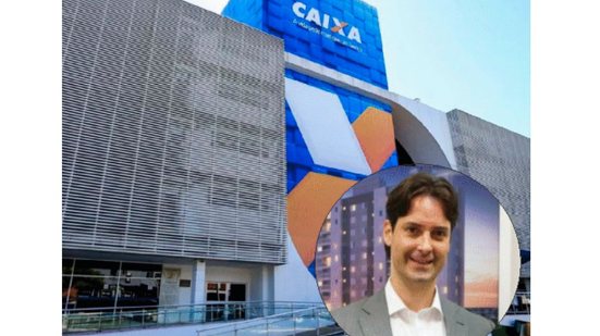 Montagem relaciona a dependência do crédito habitacional da Caixa ao protagonismo do comando executivo da Direcional. - Imagem: Divulgação