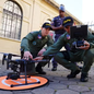 Drones da Polícia Militar monitoram áreas de grande circulação no litoral paulista durante a Operação Verão Integrada - Imagem: Governo do Estado de SP