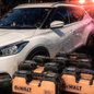 Seis parafusadeiras avaliadas em cerca de R$ 6 mil foram recuperadas pela Polícia Militar após a prisão em flagrante de um homem suspeito de furtar os equipamentos em uma loja de Praia Grande - Imagem: Divulgação/45bpmi de Praia Grande