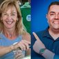 Teresa Cristina e Rodrigo Casa Branca são os candidatos na disputa pela prefeitura - Imagem: Instagram/ @criswiazowski/ @rodrigo.biagioni