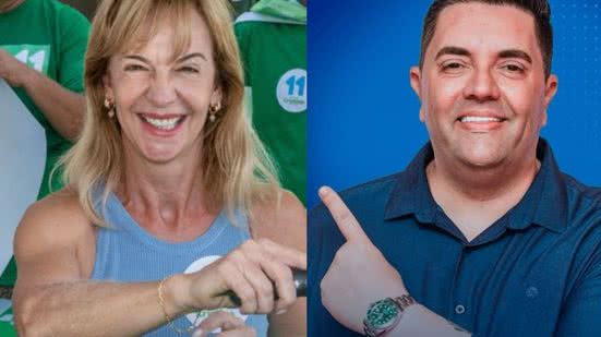 Teresa Cristina e Rodrigo Casa Branca são os candidatos na disputa pela prefeitura - Imagem: Instagram/ @criswiazowski/ @rodrigo.biagioni