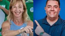 Teresa Cristina e Rodrigo Casa Branca são os candidatos na disputa pela prefeitura - Imagem: Instagram/ @criswiazowski/ @rodrigo.biagioni