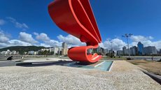 Vista do Emissário Submarino de Santos, local que recebe a segunda edição do Festival Rango de Rua 2, reunindo gastronomia internacional, música e arte neste fim de semana - Imagem: Carla Oliveira