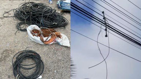 Furtos de cabos elétricos não só afetam o fornecimento de energia, mas também representam riscos graves à segurança da comunidade - Foto: Reprodução/ Divulgação/ Neoenergia Elektro