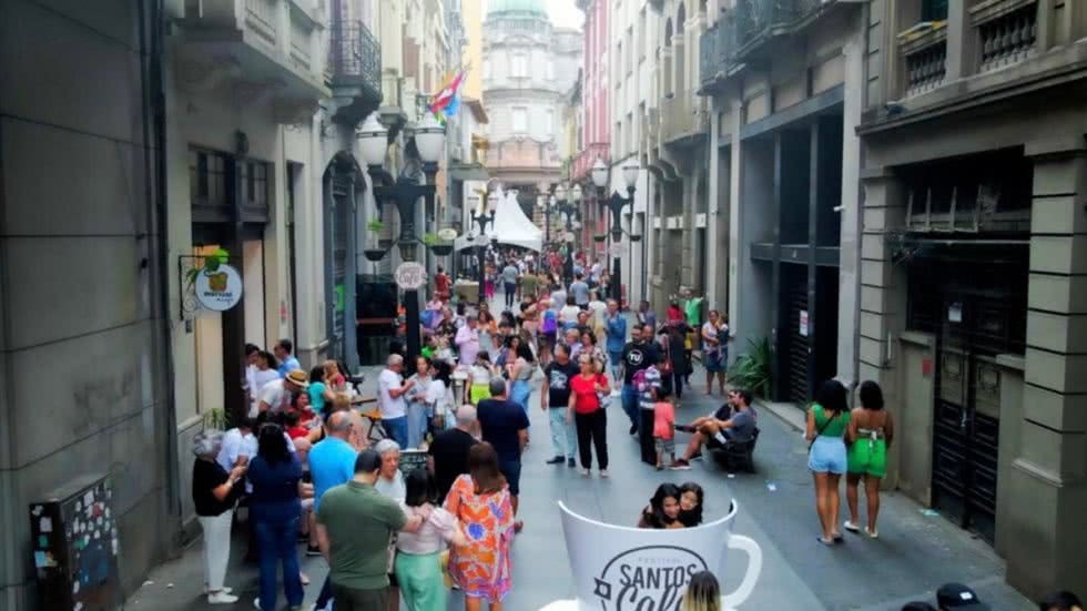 8ª edição do Festival Santos Café bate recorde de público em três dias de atrações no Centro Histórico - Imagem: reprodução Prefeitura de Santos