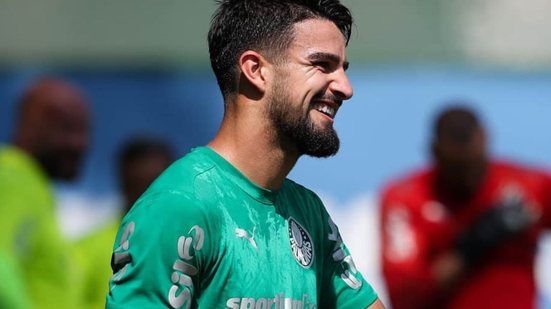 Flaco López no treino do Palmeiras - Foto: Cesar Greco / Palmeiras