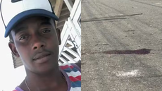 Jovem de 19 anos foi agredida com uma paulada na cabeça em Praia Grande; suspeito segue foragido - Imagem: Reprodução