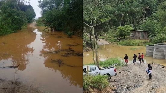 Registro ainda contabilizava 23 pontos de alagamento nesta quinta-feira (17), apesar da redução do nível do Rio Ribeira de Iguape. Municípios do Vale do Ribeira mantinham ações de assistência às famílias e recuperação das áreas atingidas pelas enchentes - Imagem: Indígenas Mbya Guarani da Aldeia Tekoa Takuari