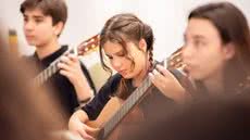 Projeto Guri abriu 1.050 vagas gratuitas para cursos de música em oito polos da Baixada Santista e do Vale do Ribeira, com inscrições até 28 de agosto ou enquanto houver disponibilidade - Imagem: Divulgação/Projeto Guri