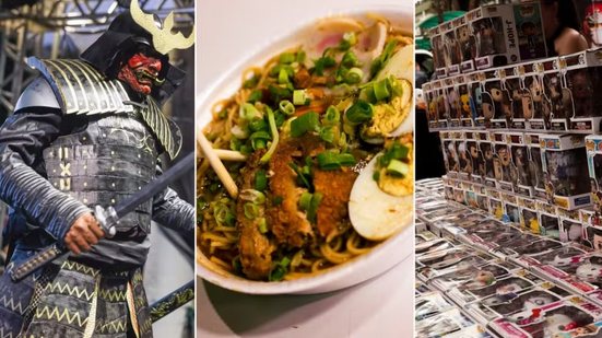 Festival Mundo Asiático reúne mais de 70 expositores, cerca de 100 opções gastronômicas e atrações ligadas ao K-pop, cosplay e cultura oriental em Praia Grande - Imagem: Divulgação
