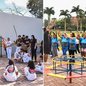 Revitalizada com investimento de R$ 872 mil, a Lagoa do Quarentenário ganhou novos equipamentos de esporte e lazer e passa a servir de referência para a implantação de quatro novos parques públicos em São Vicente - Imagem: Divulgação/Prefeitura de São Vicente