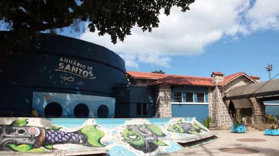 Reforma do Aquário Municipal de Santos é interrompida após rescisão contratual; prefeitura busca nova empresa para dar sequência às obras - Imagem: Arquivo/Prefeitura de Santos