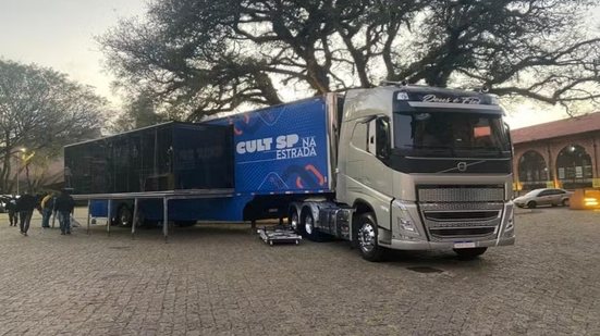 Carreta do Museu Catavento instalada em Santos oferece experiências interativas gratuitas ao público até o dia 31 de março - Imagem: Divulgação