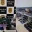 Polícia Civil apreendeu cerca de 10 mil celulares durante fiscalizações em lojas da Baixada Santista. - Imagem: Polícia Civil de SP / Divulgação