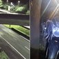 Motociclista morreu após perder o controle da moto em viaduto e cair na pista da rodovia, onde acabou sendo atingido por um carro em Cubatão - Imagem: Divulgação / Artesp