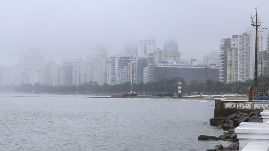 Frio ameno deve persistir no litoral paulista - Imagem: Reprodução
