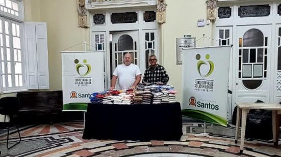 Sede do Fundo Social de Solidariedade de Santos, na Avenida Conselheiro Nébias, onde serão recebidos os pacotes de fraldas geriátricas da nova campanha - Imagem: Divulgação/Prefeitura de Santos