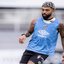 Gabriel Barbosa inicia tratamento após lesão muscular e desfalca o Santos Futebol Clube em partida na Vila Belmiro, em Santos - Imagem: Raul Baretta/Santos FC