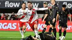 Giuliano Galoppo comemora gol do River Plate na vitória sobre o Estudiantes - Foto: Twitter/River Plate