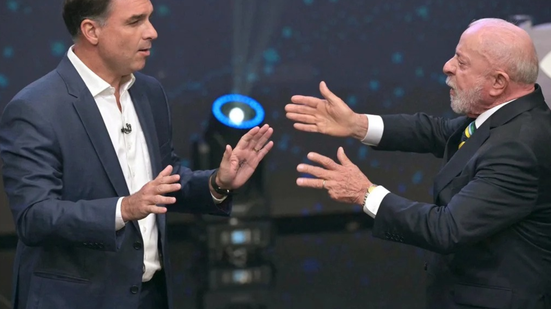 Pesquisas Gerp e Veritá apresentam diferenças de seis e 1,4 ponto percentual, respectivamente, entre Flávio Bolsonaro e Lula, a quatro dias do segundo turno presidencial - Imagem: Reprodução