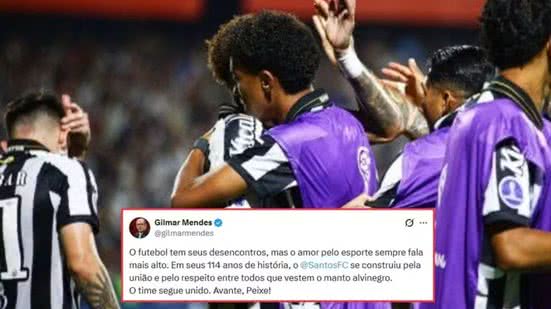 Gilmar Mendes comentou reconciliação entre Neymar e Robinho Jr. após desentendimento ocorrido durante treinamento no CT Rei Pelé - Imagem: Divulgação/Conmebol e Reprodução/X