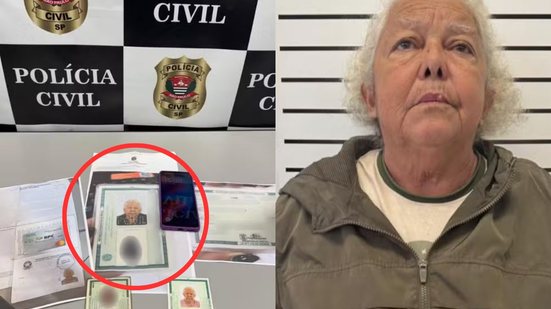 Suely Pereira de Carvalho foi detida ao tentar sacar BPC com identidade falsa em Santos - Foto: Polícia Civil/ Divulgação