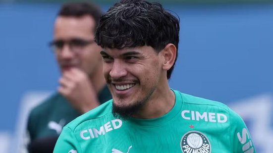 Gustavo Gómez em treino do Palmeiras - Foto: Cesar Greco / Palmeiras