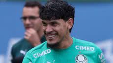 Gustavo Gómez em treino do Palmeiras - Foto: Cesar Greco / Palmeiras