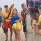 O bombeiro civil Elton relata que ficou impressionado com a coragem e determinação da guarda-vidas - Imagem: Divulgação/ Costa Norte